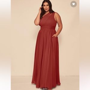 Azazie Terracotta Bridesmaid Dress- Molly